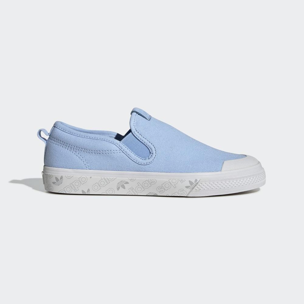 Adidas Women's Nizza Slip on Blue/White Ireland EE4871